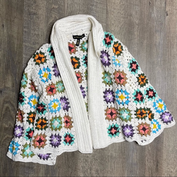 Anthropologie Granny Square Crochet 